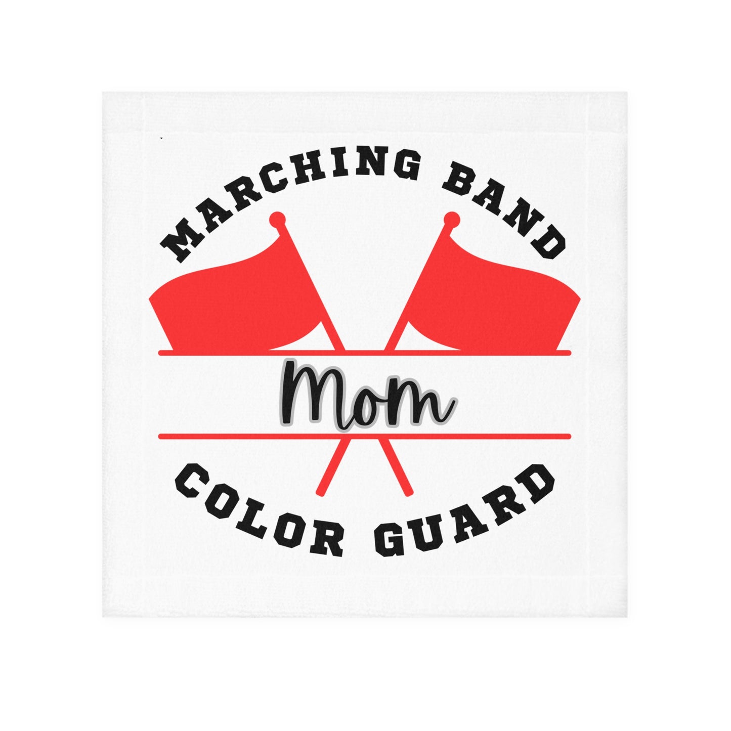 Copy of This is my Color Guard Era If Taylor was in Marching Band Face Towel Black Graphic