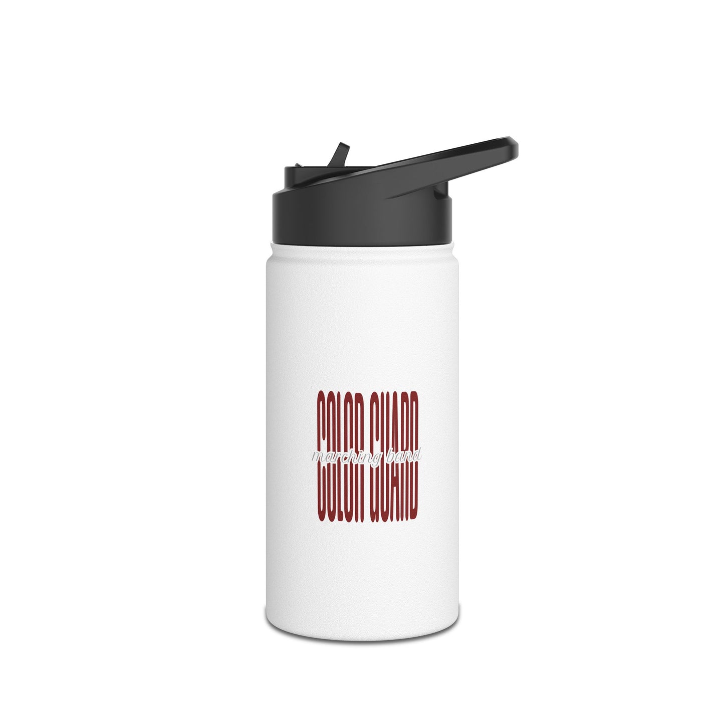 Marching Band Color Guard Stainless Steel Water Bottle, Standard Lid