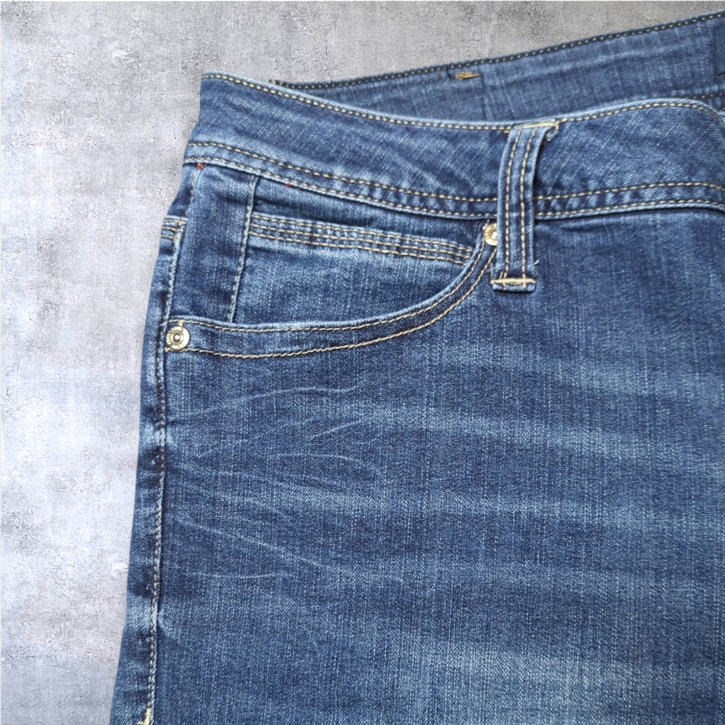 SEVEN7 Blue Distressed Denim Jean Shorts 16 Summer Casual Vacation