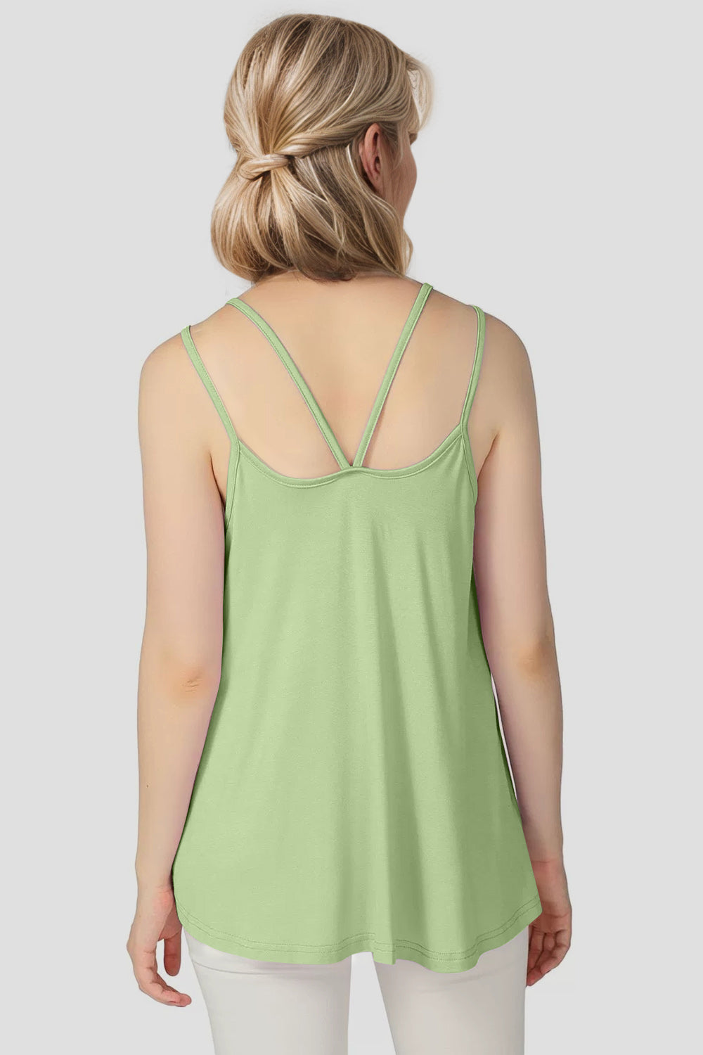 Basic Bae Bamboo Scoop Neck Double Spaghetti Straps Cami