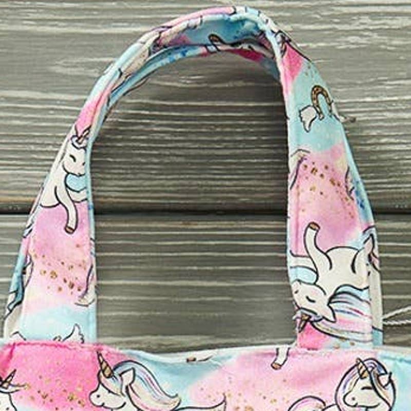 PETE + LUCY Unicorn Dreams Little Girl Ruffle Tutu Bucket Purse