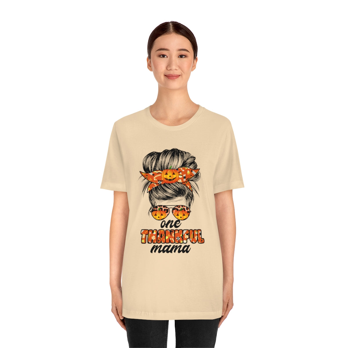 One Thankful Mama Fall Unisex Jersey Short Sleeve Tee S-3XL