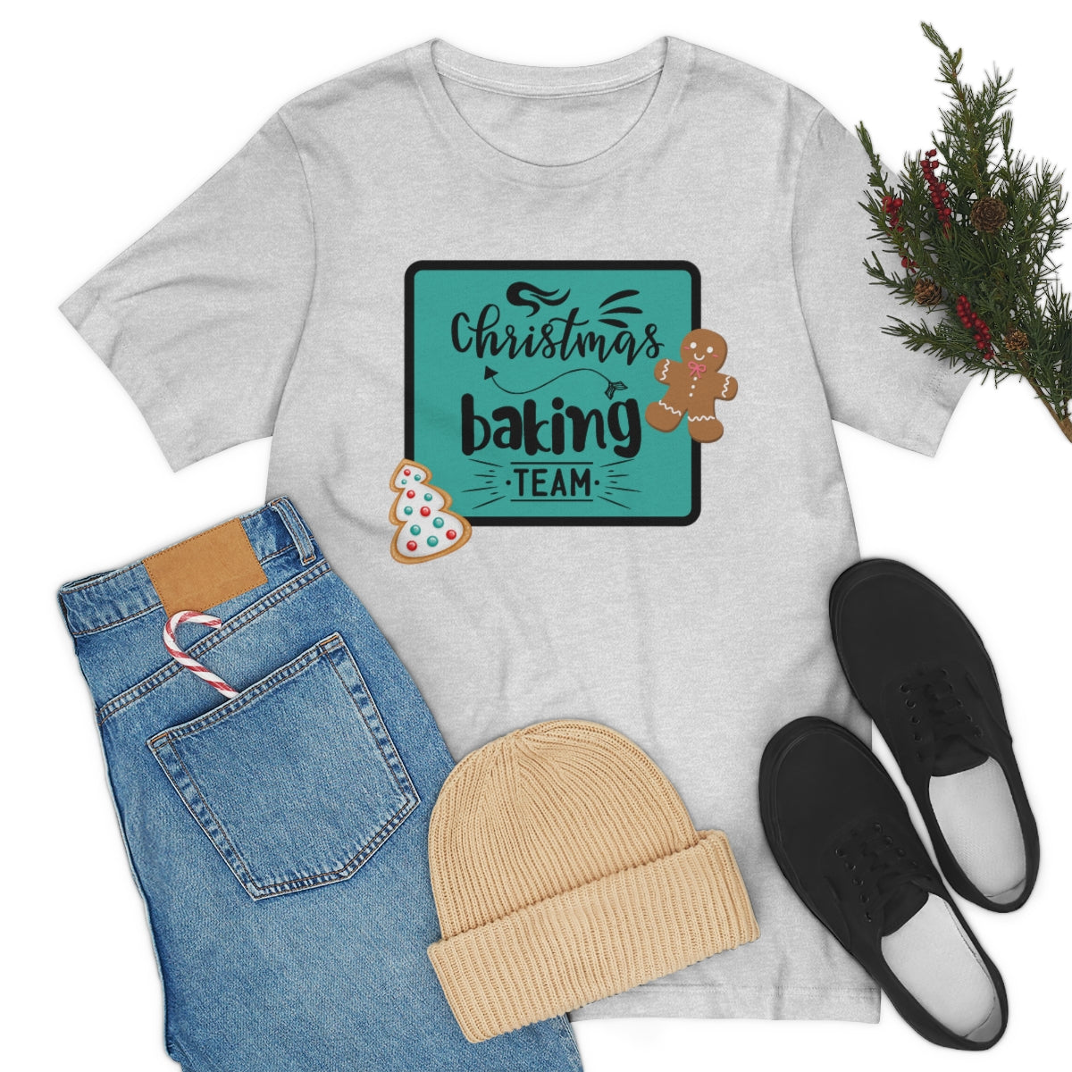 Christmas Baking Team Unisex Jersey Short Sleeve Tee S-3XL