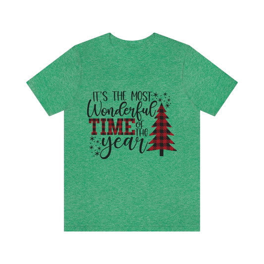 It's the Most Wonderful Time of the Year Unisex Jersey Short Sleeve Christmas Tee S-3XL