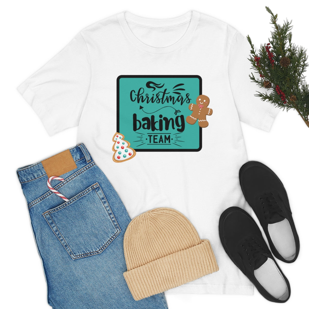 Christmas Baking Team Unisex Jersey Short Sleeve Tee S-3XL