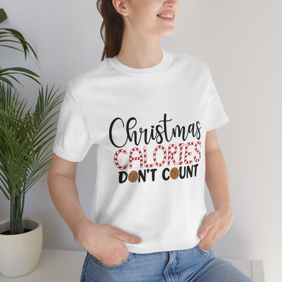 Christmas Calories Don't Count Unisex Jersey Short Sleeve Tee S-3XL