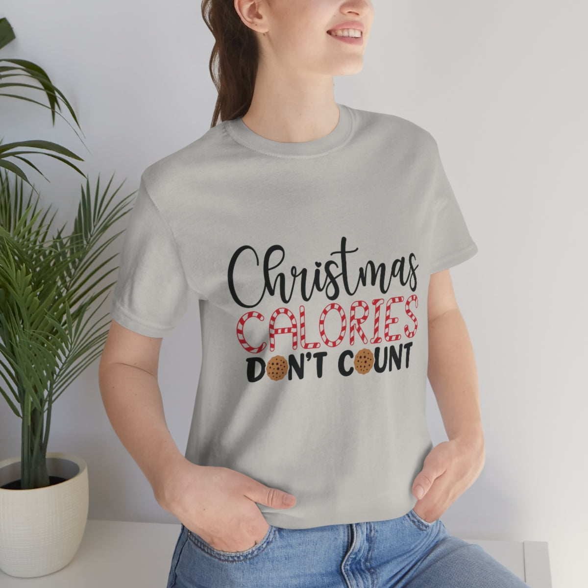 Christmas Calories Don't Count Unisex Jersey Short Sleeve Tee S-3XL