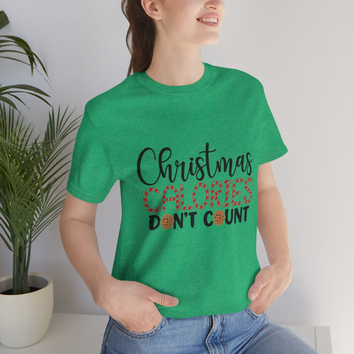 Christmas Calories Don't Count Unisex Jersey Short Sleeve Tee S-3XL